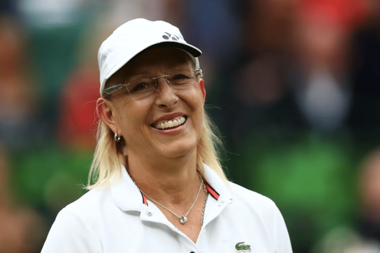 Tennis great Martina Navratilova says she is recovering from her cancer "double whammy". (Image WTA tour).
