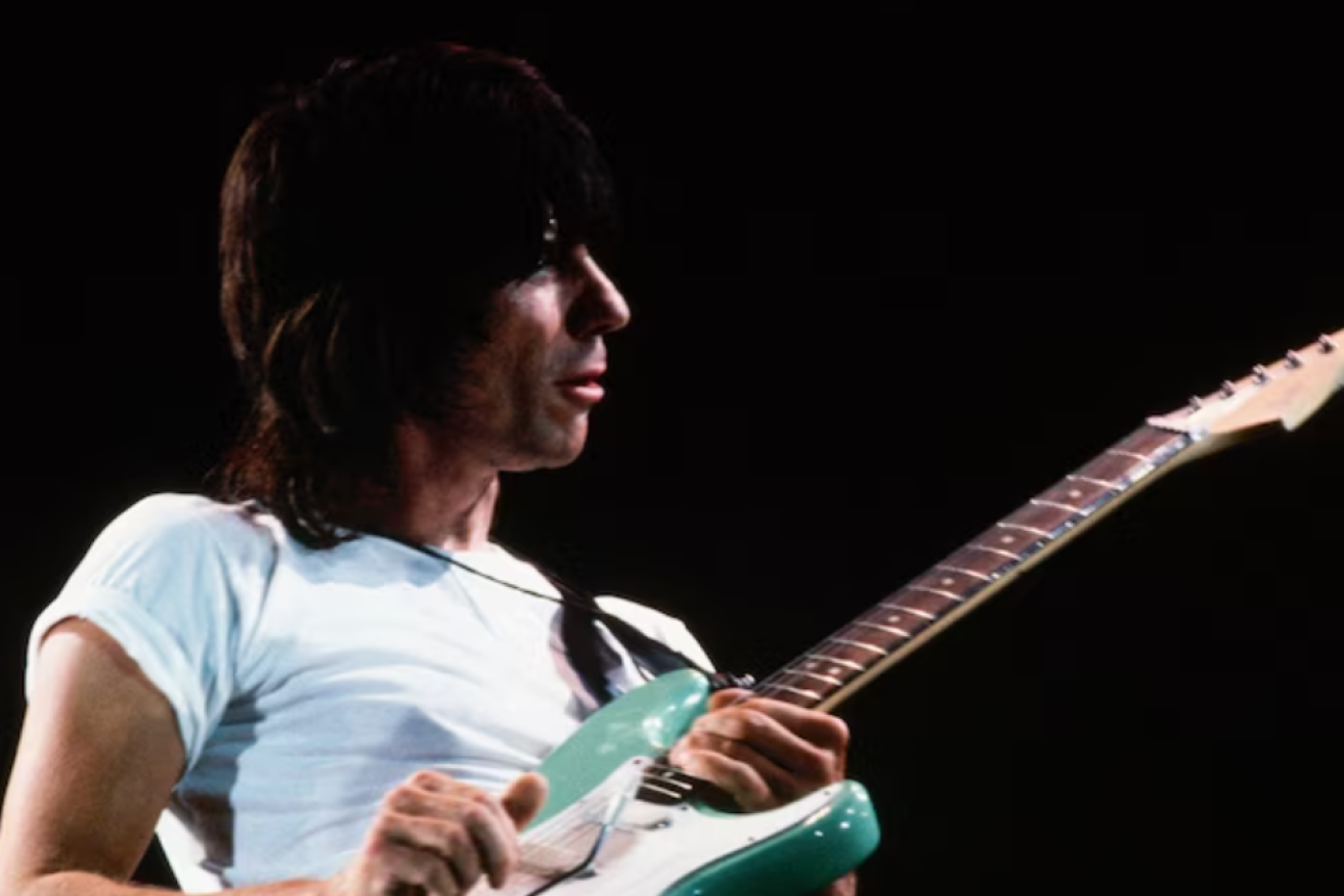 Jeff Beck, regarded by many as the greatest guitarist of all time, has passed away at 78 after a short illness (ABC image).
