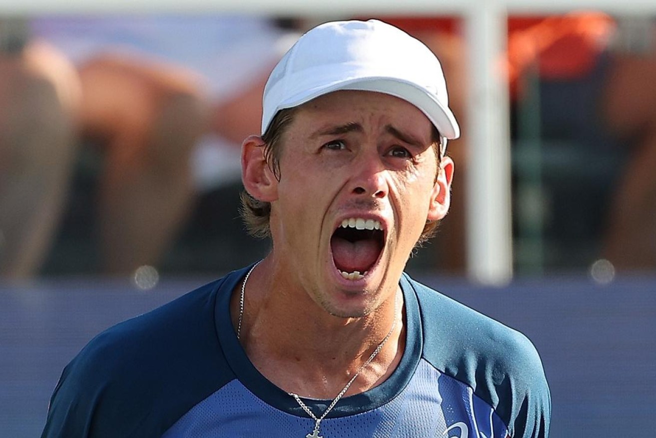 Alex de Minaur will take on the undisputed king of Melbourne Park, Novak Djokovic, in one of the few marquee match-ups remaining in the Australian Open. (Image: Fox Sports).
