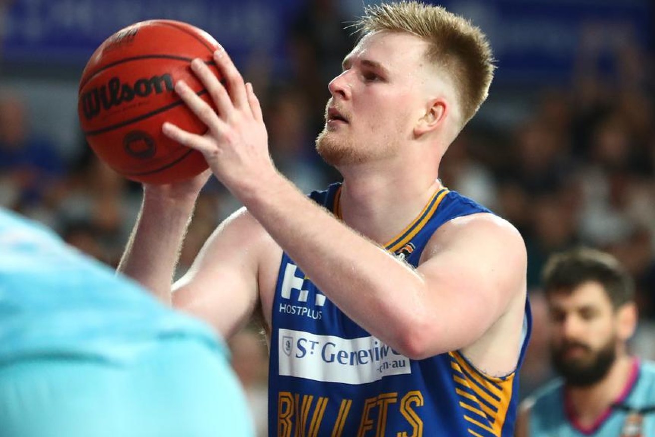Brisbane Bullets star Harry Froling is being treated for brain injuries after being coward-punched on a Wollongong street early Sunday morning. (Getty Images).