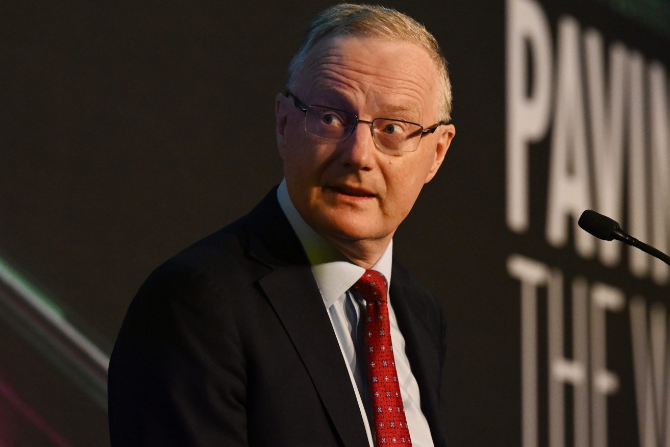 Reserve Bank of Australia Governor Philip Lowe . (AAP Image/Dean Lewins) 