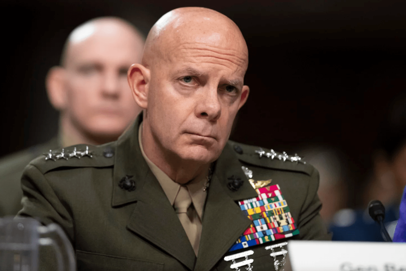 US Marine Corps Commandant General David Berger has warned that Australia and its allies will need "everything in the cupboard" to avoid the threat of armed conflict with China. (AP photo)