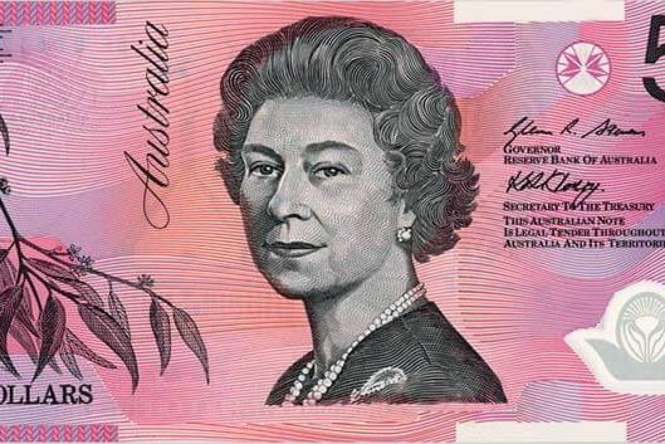 The Queen's image would eventually be replaced on the $5 note
