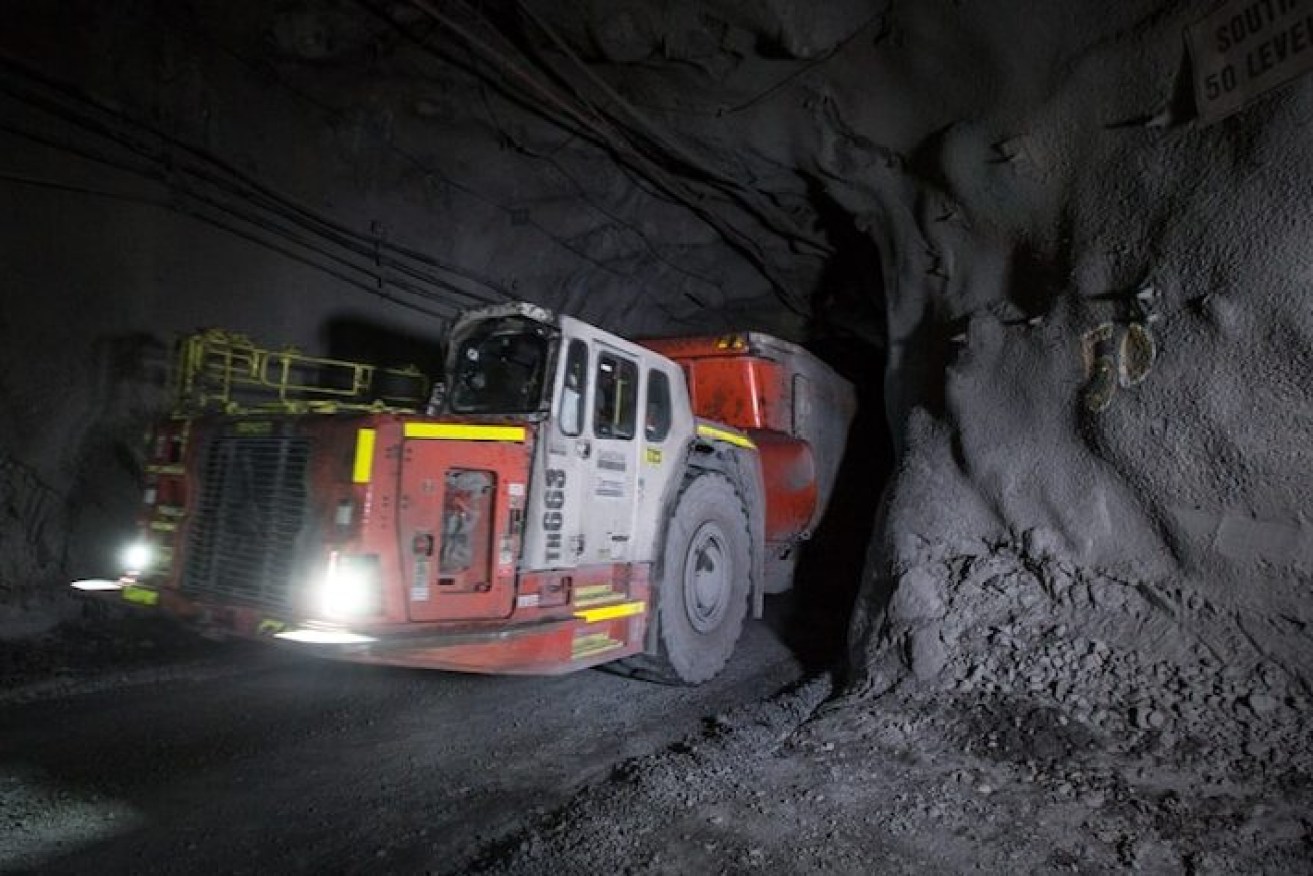 Two miners are believed trapped 125m below the surface at Dugald River Mine near Cloncurry (image: MMG)