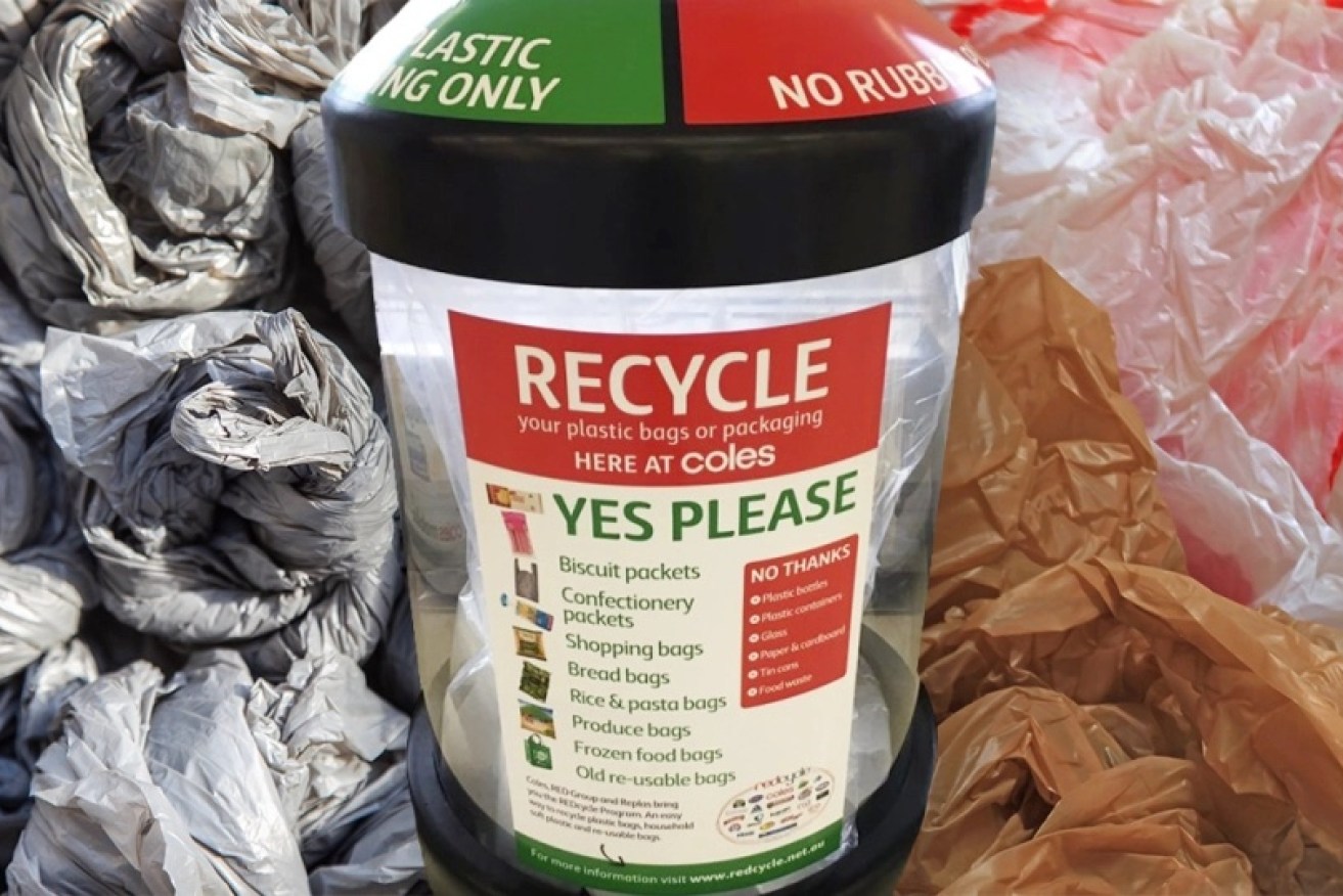 Coles and Woolies say they're willing to take back the waste collected in bins at their stores and find a solution for it.