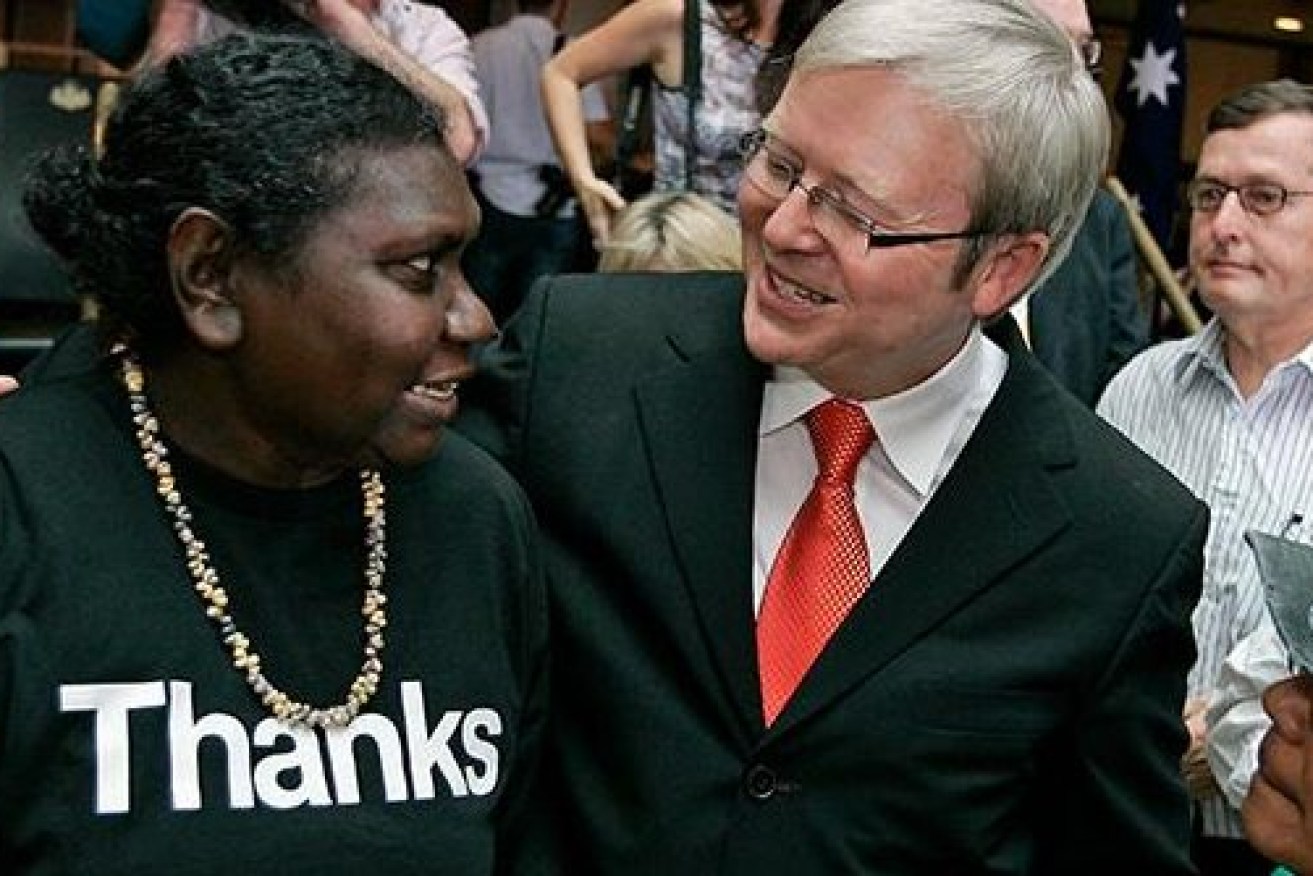 Prime Minister Kevin Rudd following his history Apology speech. (File image)
