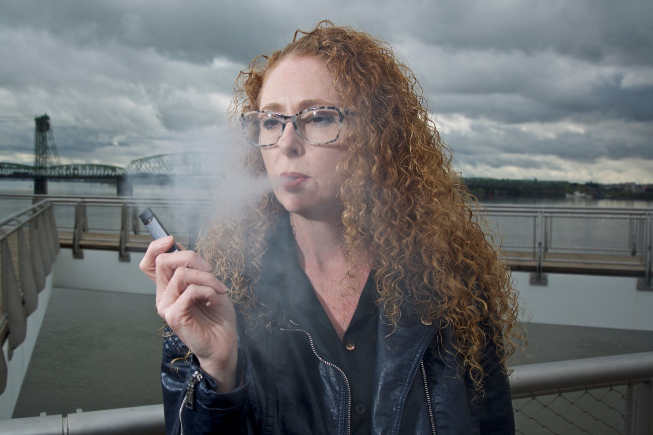 The state government has been urged to act immediately against vaping for young Queenslanders.  (AP Photo/Craig Mitchelldyer)
