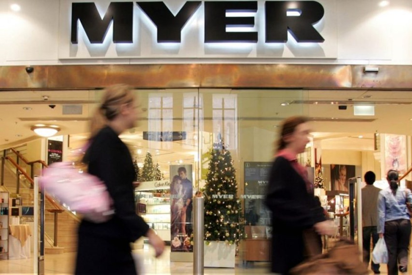 Myer has reported big profit increases despite the squeeze on household budgets. (file Image)