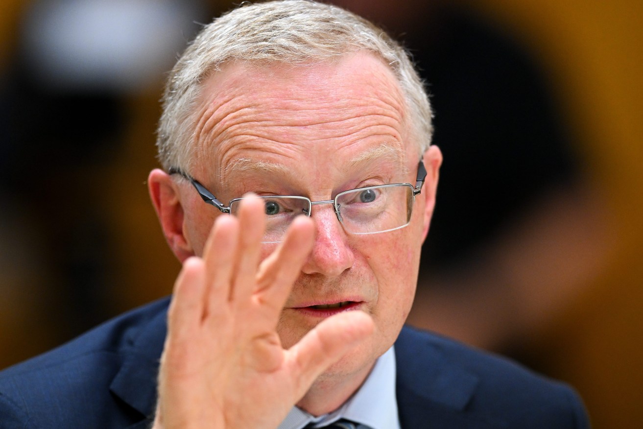 Governor of the Reserve Bank of Australia (RBA) Philip Lowe sat a recent Senate Estimates hearing. (AAP Image/Lukas Coch) 