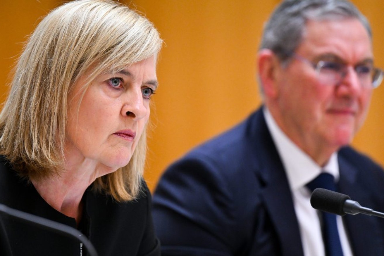 Australian Securities and Investments Commission (ASIC) Deputy Chair Sarah Court speaks during Senate Estimates at Parliament House in Canberra.(AAP Image/Lukas Coch) 