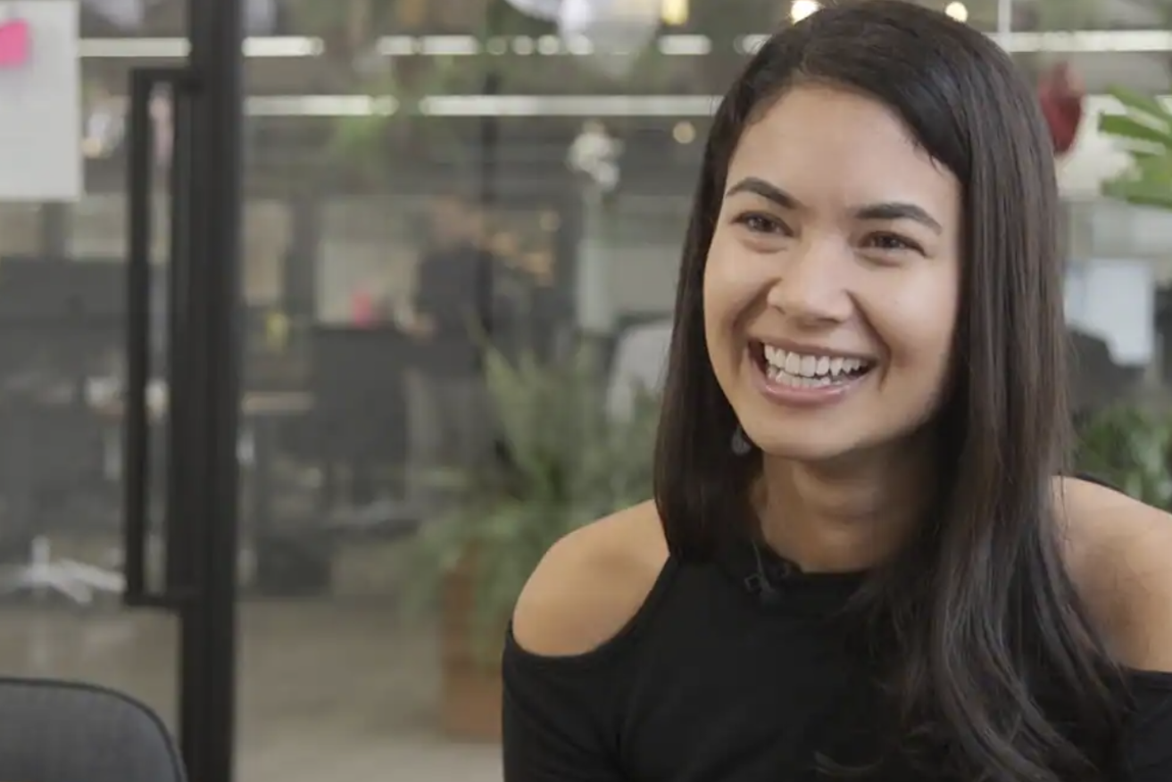 Canva founder Melanie Perkins not only created a multi-national business, but she has continued to drive its growth from $135 million to $28 billion. (Image: SBS)