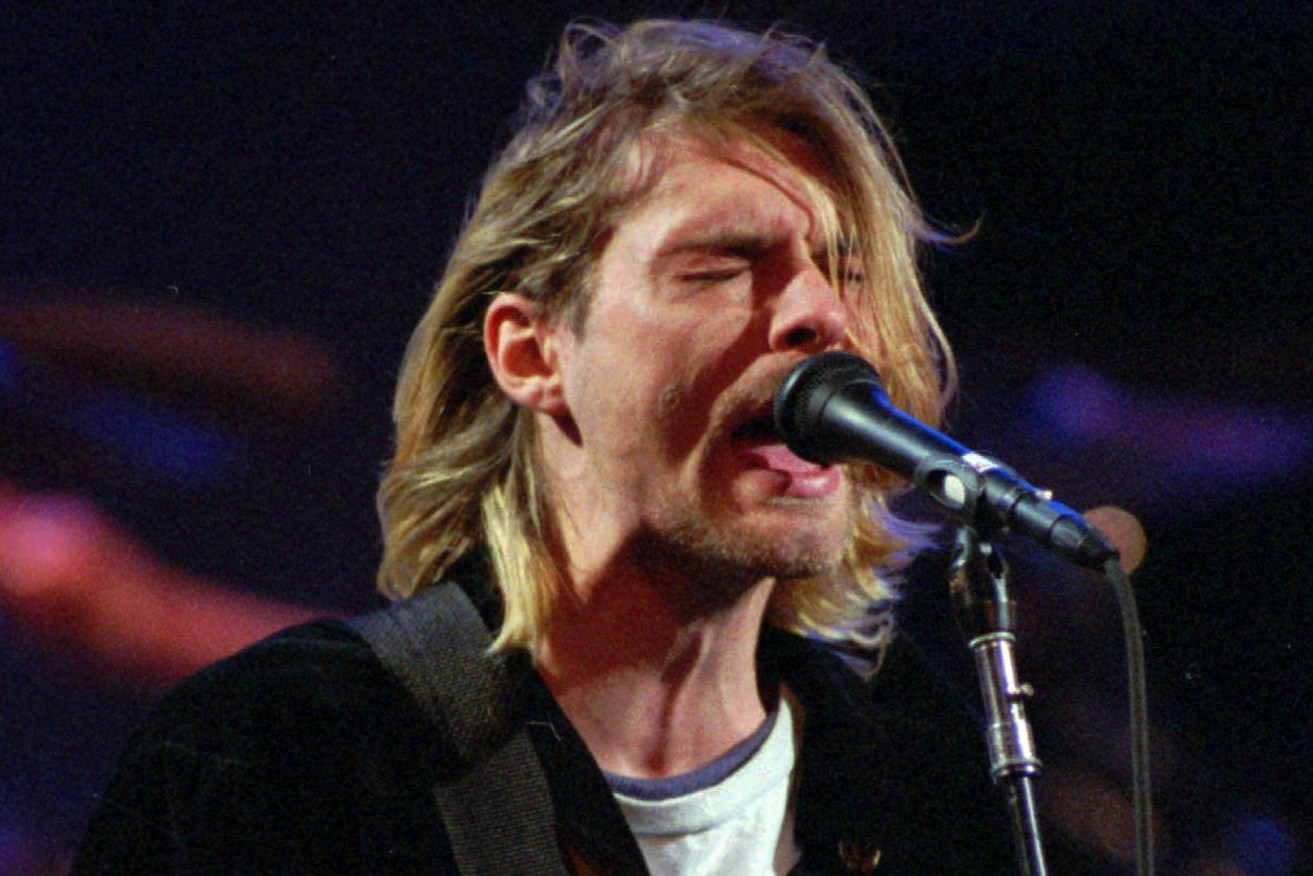 Nirvana frontman Kurt Cobain.(AP Photo/Robert Sorbo, file)