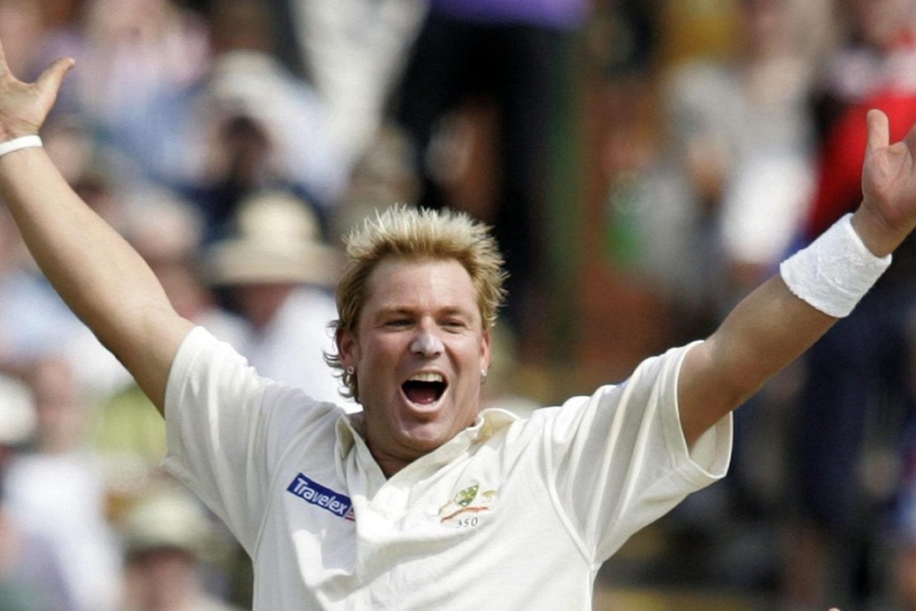 Australia's Shane Warne celebrates his 600th Test wicket. The larger-than-life character revived the art of leg-spin with 708 Test wickets. He was named as one of the five Wisden Cricketers of the Century Phil Noble/PA Wire.