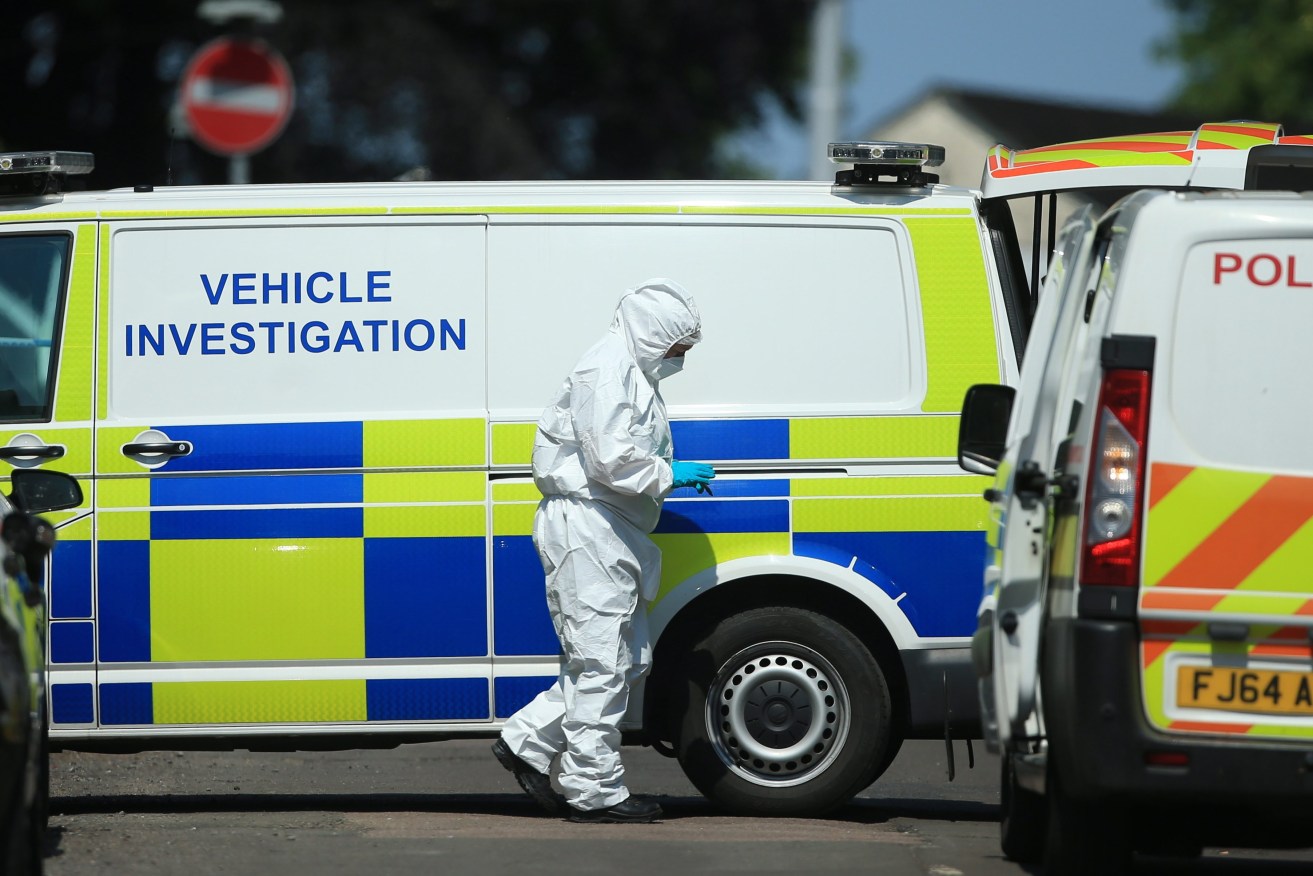 Three people were found dead following what police describe as an 'horrific and tragic incident'.  EPA/LINDSEY PARNABY