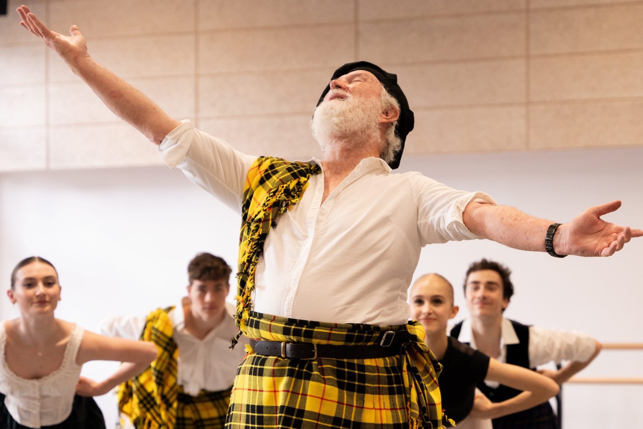 Graeme Collins, a QB alumni who has had an international career as a dancer and a teacher. He will play the lead in the 
Queensland Ballet's "Tartan", complete with kilts. (Images:Angharad Gladding)