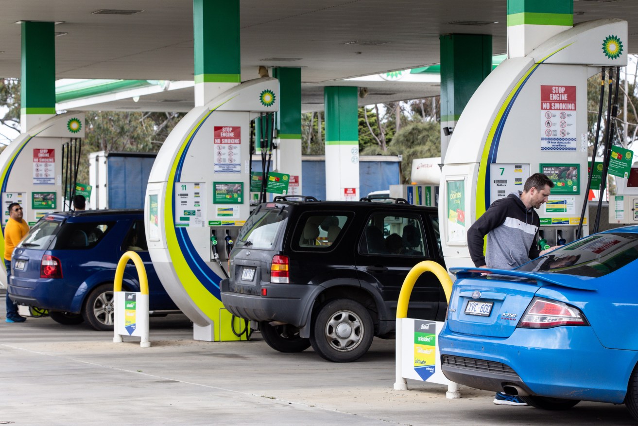 Rising petrol prices have had a major impact on the latest inflation figures. (AAP Image/Diego Fedele) NO ARCHIVING