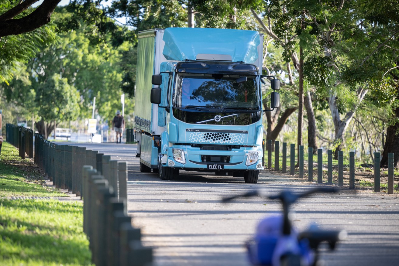 Electric trucks will cost no more than their diesel equivalents by 2030, experts have revealed. (AAP Image/Supplied by Volvo) 