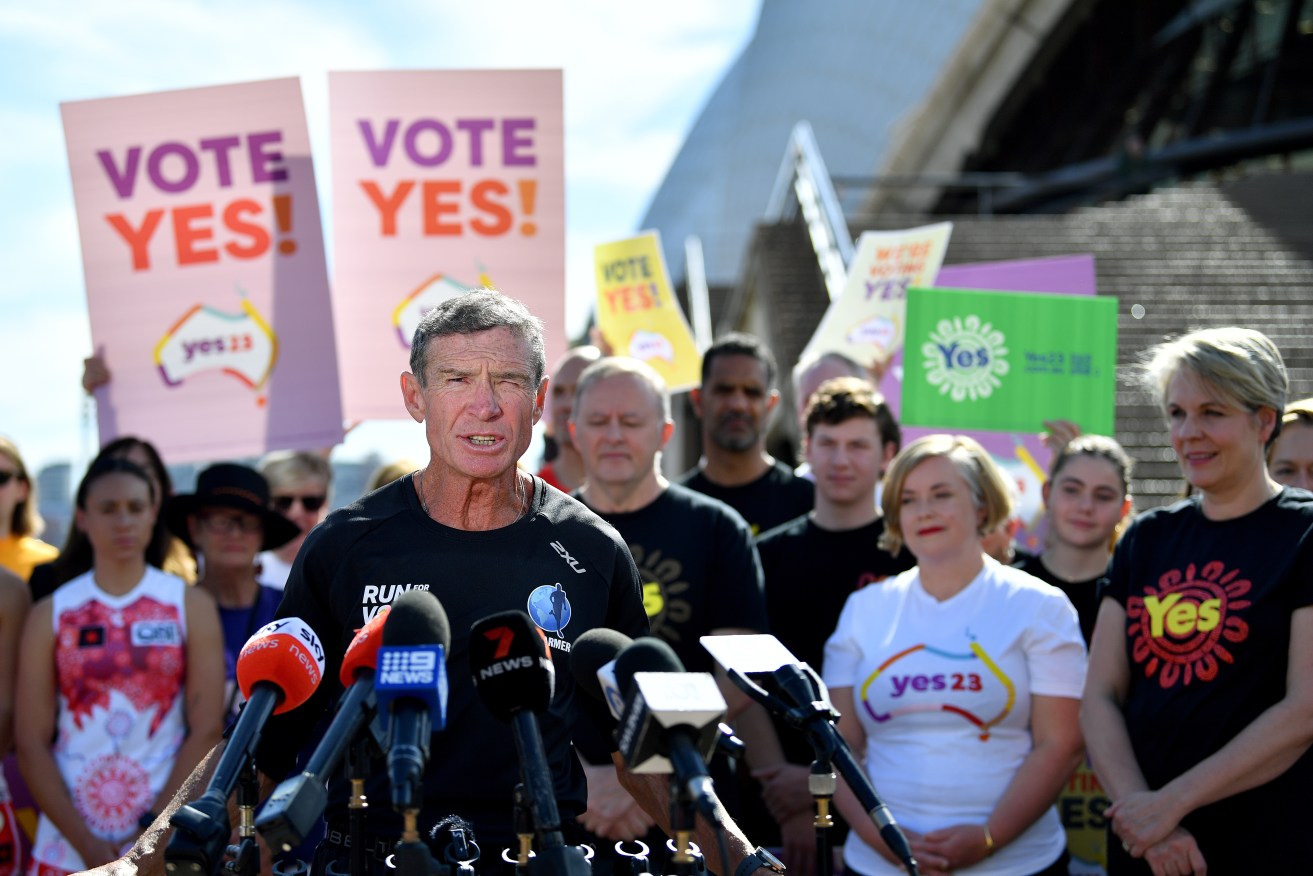 Supporters of the "Yes" campaign on the indigenous voice to Parliament are dwindling with Tasmania now the only state where the majority favours the change (AAP Image/Bianca De Marchi) 