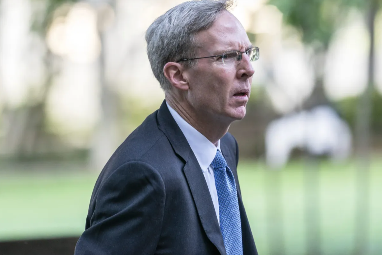 Google's top litigator John Schmidtlein arrives at the U.S. Federal Courthouse on Tuesday, Sept. 12in Washington.
NATHAN HOWARD—AP IMAGES