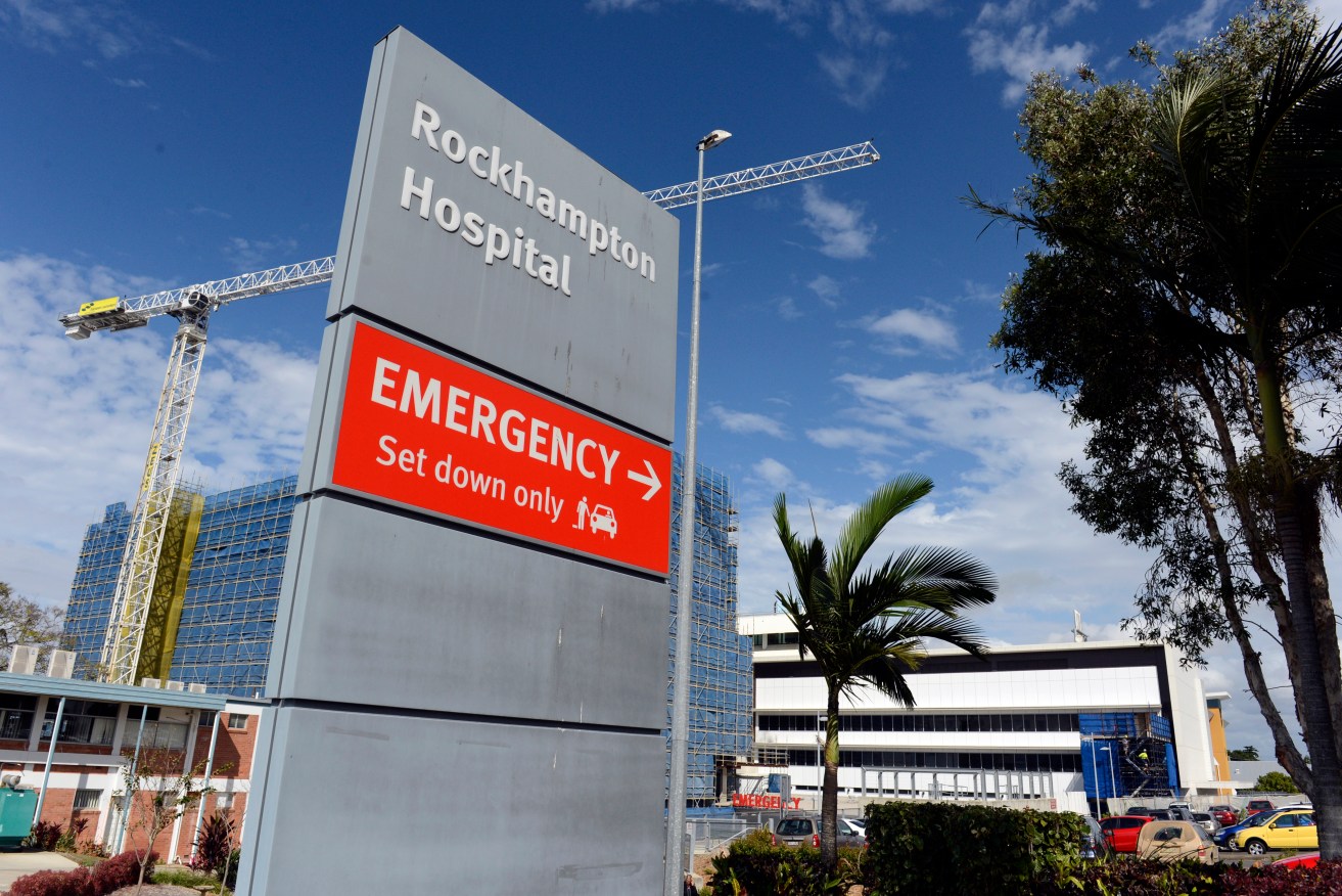Rockhampton hospital in Rockhampton, Queensland, Tuesday, July 16, 2013. (AAP Image/Dan Peled) NO ARCHIVING