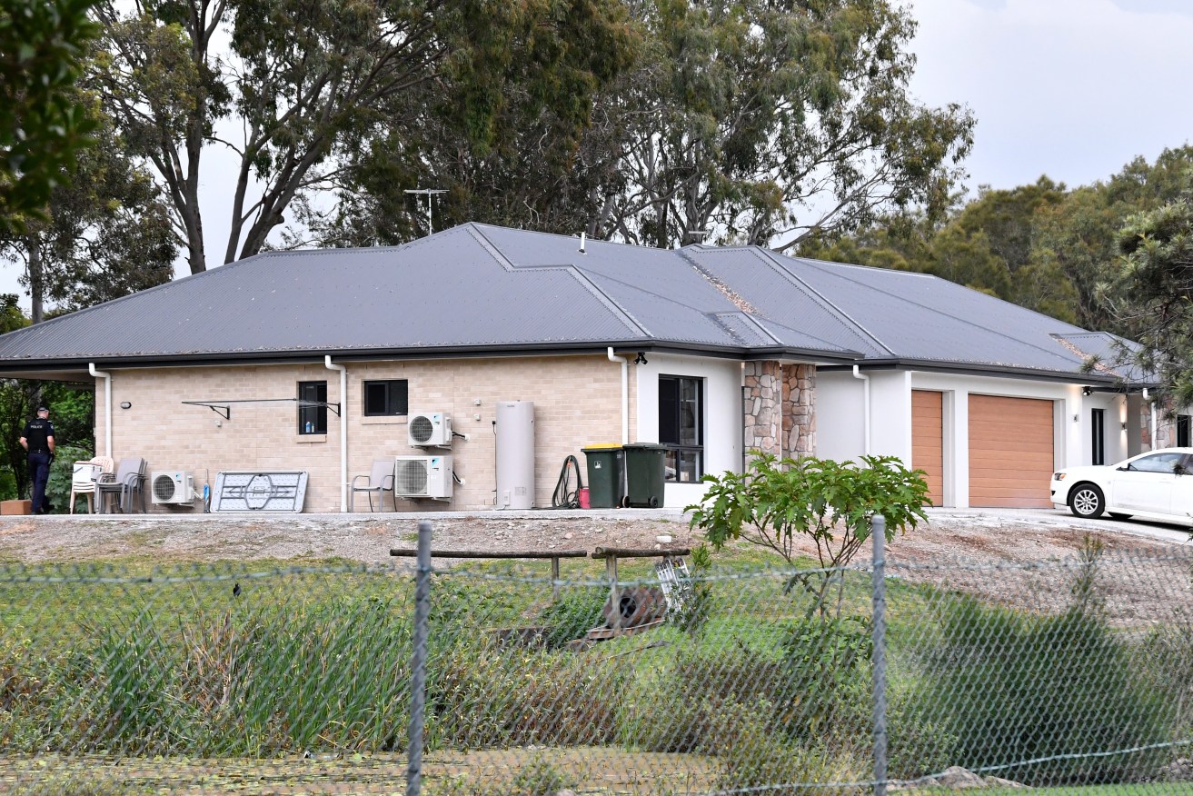 The Lawlor family home in Taigum where Giustina Lawlor died from a gunshot wound. (AAP Image/Darren England) 