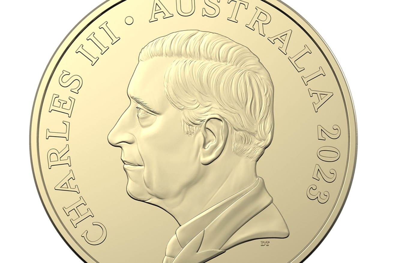 The effigy of King Charles III, which will appear soon on Australian currency coin, faces left in line with tradition. (AAP Image/Supplied by Royal Australian Mint) 