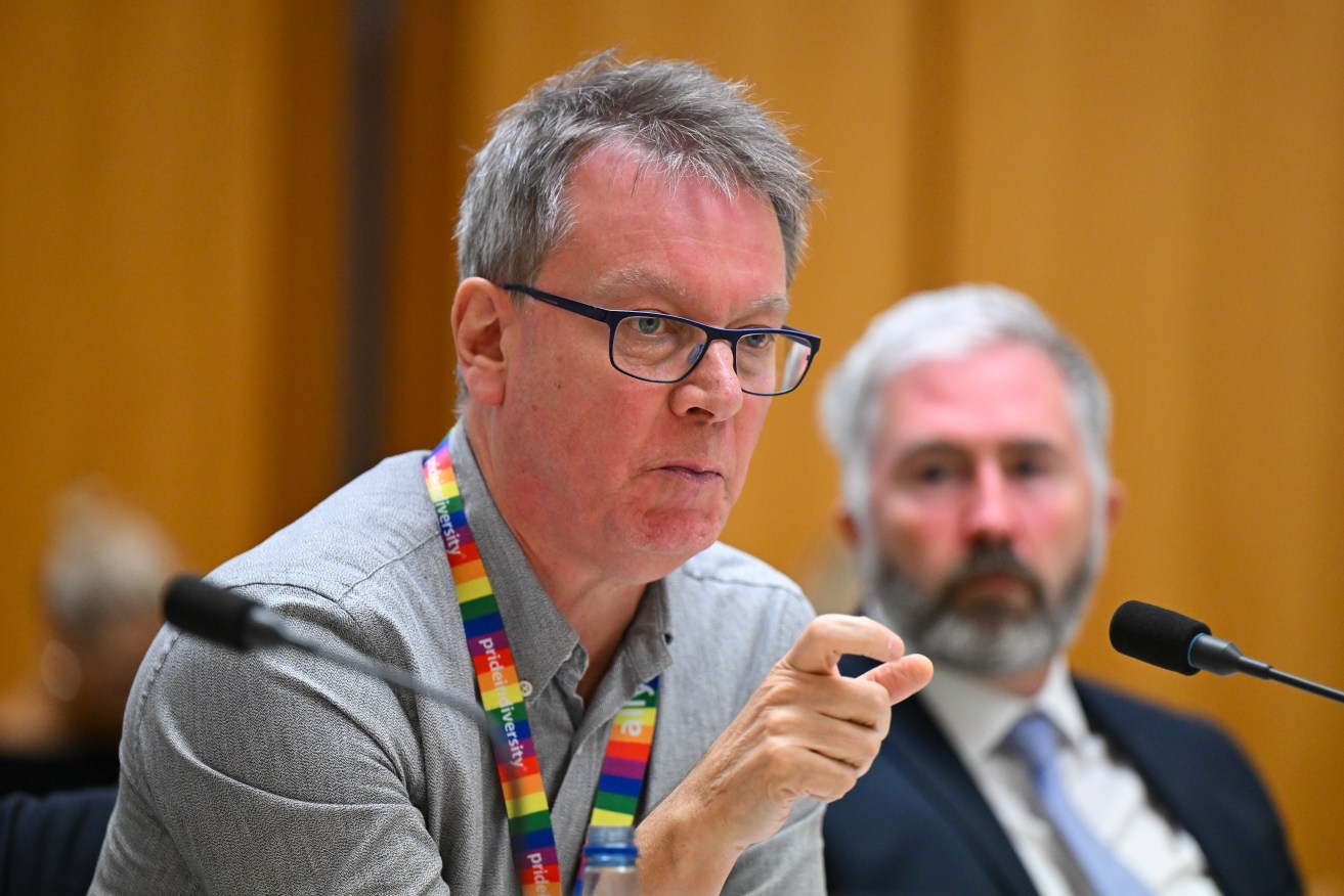 Secretary of the Department of Infrastructure Jim Betts told Senate Estimates of the "degrading list of women which assessed them by their so-called 'hotness', which is a disgusting phrase".(AAP Image/Lukas Coch) 