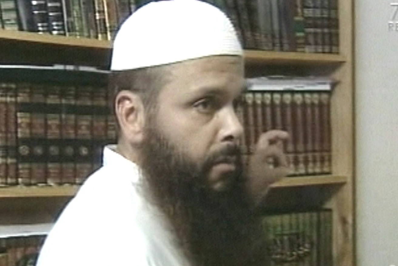 Melbourne Muslim cleric Abdul Nacer Benbrika (AAP Image/Network Seven) 