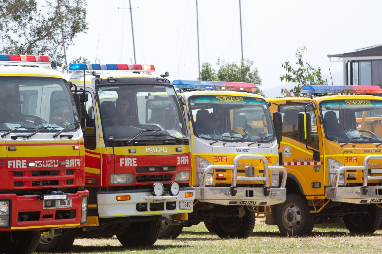 A North Queensland man is charged with stealing two rural fire brigade firetrucks.(AAP Image/Rob Maccoll) 