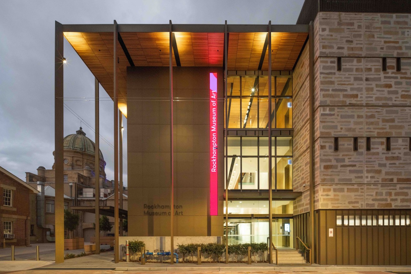 The Rockhampton Museum of Art is among the winners at the 2023 National Architecture Awards. (AAP Image/Supplied by National Architecture Awards) 