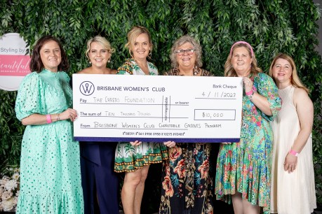 Brisbane Women’s Club ‘charitable champagne’  high tea