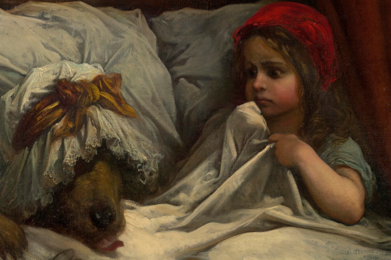 French artist Gustave Dore's painting Little Red Riding Hood (c.1862) is just one of the enchanting works on display at GOMA in Fairy Tales, the gallery's summer blockbuster.