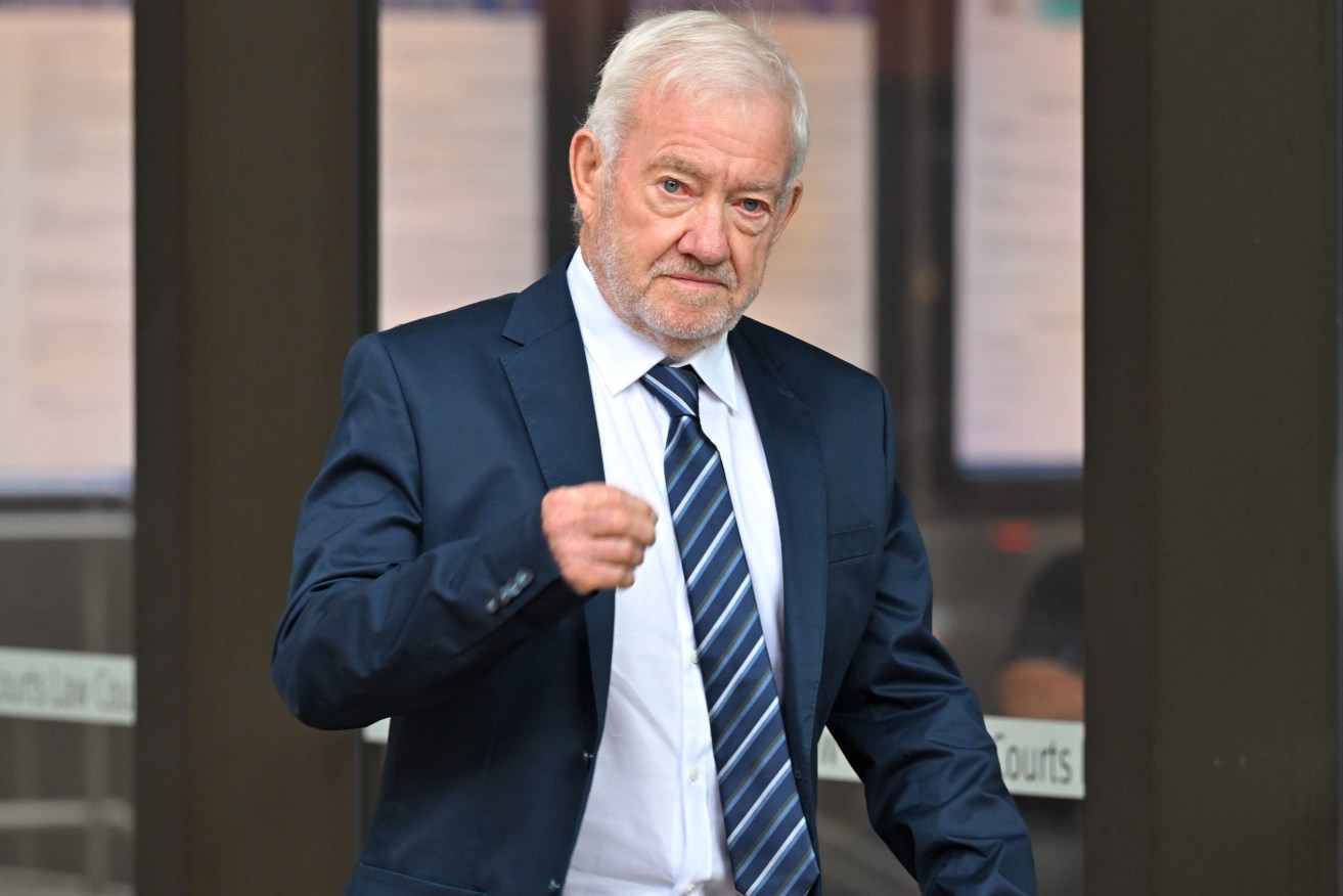 Television director Peter Meakin arrives at the Federal Court in Sydney, Monday, December 18, 2023. (AAP Image/Mick Tsikas) 