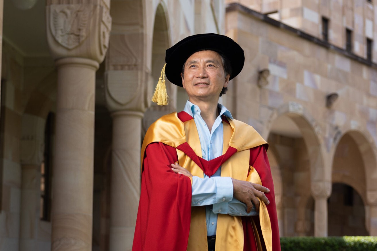 Retiring Queensland Ballet artistic director Li Cunxin after receiving an honorary doctorate from The University of Queensland. Photo: David Kelly