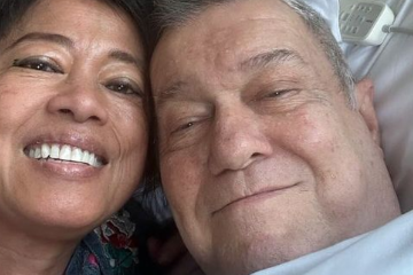 Jimmy Barnes recovering in Intensive Care after undergoing urgent open heart surgery (Image: Jane Barnes on Instagram).