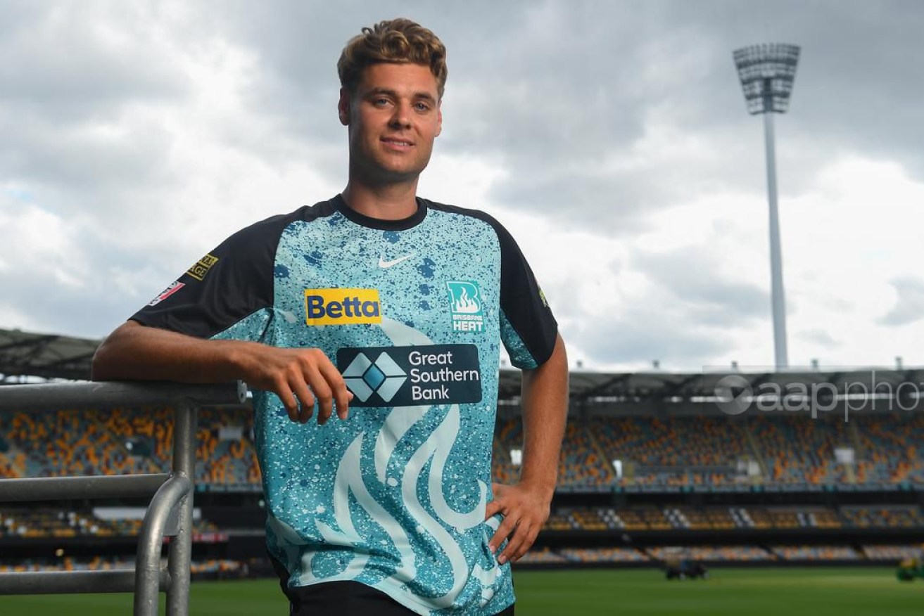 Brisbane Heat bowler Spencer Johnson had not even played a Big Bash match this time last year. Now he;s been picked up for almost $2 million in the Indian Premier League auction. (AAP Image).