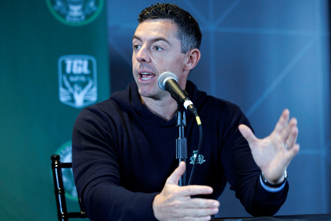 Rory McIlroy has welcomed an apparent breakthrough in talks between the PGA Tour and rebel golf league LIV Golf. ,   EPA/CJ GUNTHER