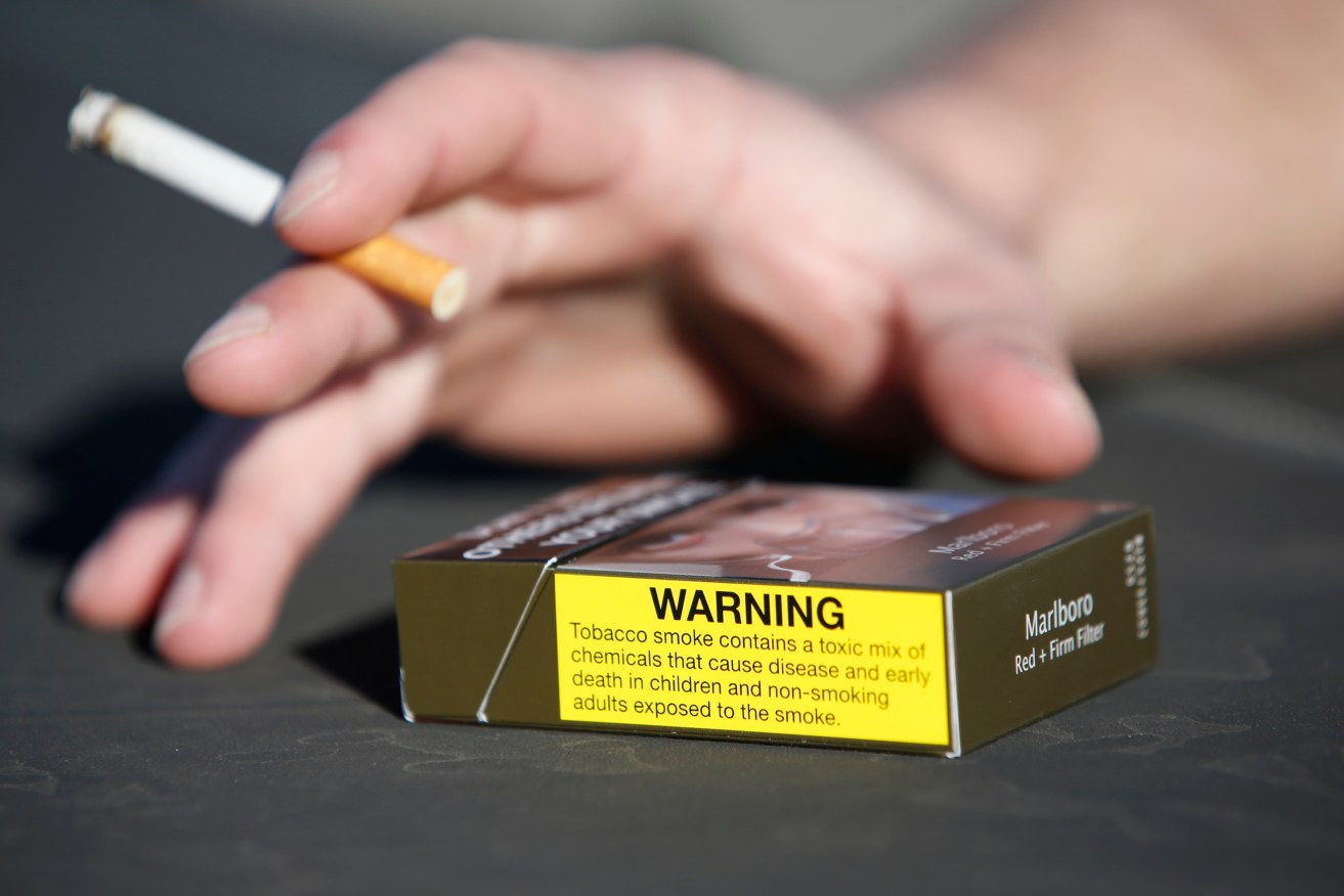 A stock image of a cigarette packet in Brisbane, Friday, August 31, 2018. (AAP Image/Regi Varghese) NO ARCHIVING