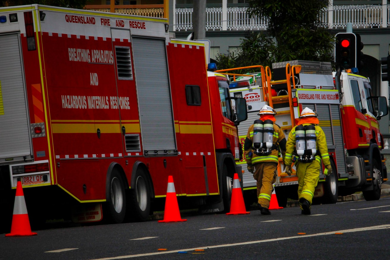 A person is dead and three men in hospital after a deadly blaze in North Queensland. (AAP Image/Patrick Hamilton) 