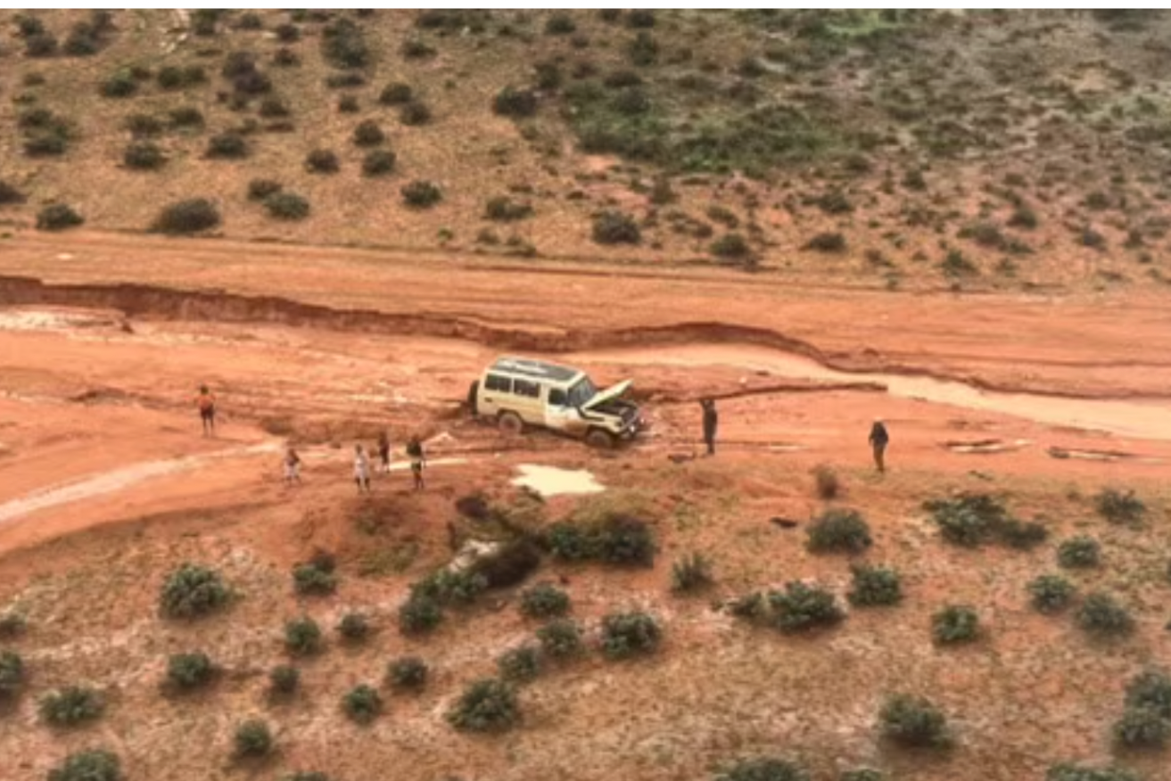 A family of seven have miraculously survived three days in extreme weather in the West Australian outback. (Image supplied WA Police)