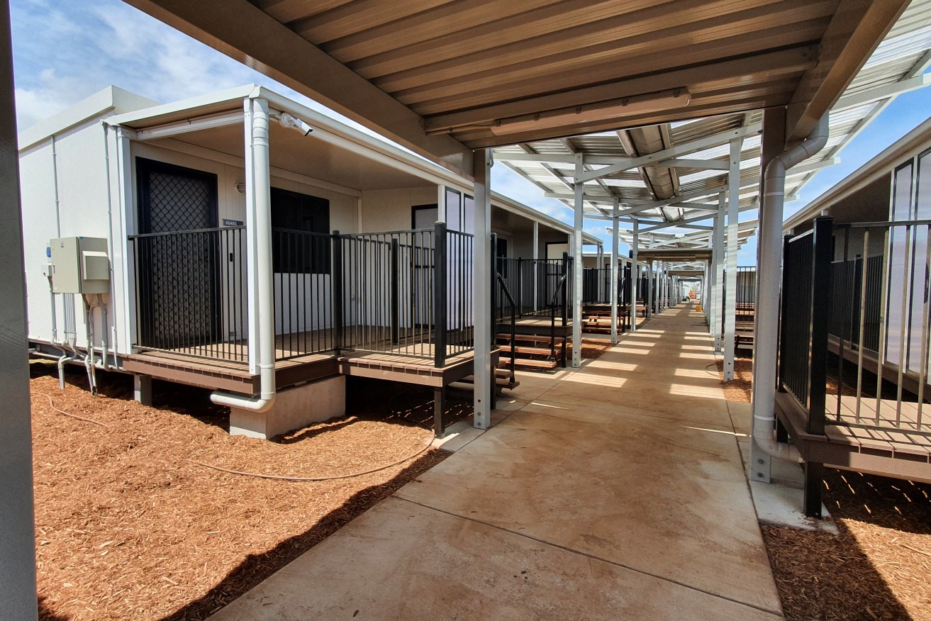 A supplied imageof the Wellcamp quarantine facility in Toowoomba - along with Pinkenba one of two government-funded, completely unused accommodation precincts remaining off limits to our homeless. (AAP Image/Supplied by Queensland Government) 