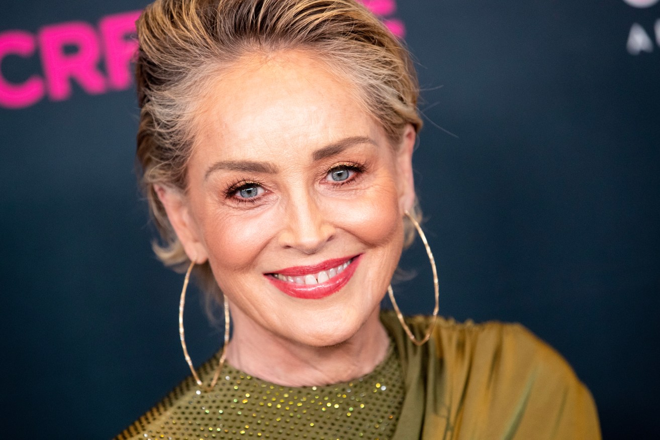 epa10527789 US actress Sharon Stone poses for photographers as she attends 'the Women's Cancer Research Fund's An Unforgettable Evening Benefit Gala' at the Beverly Wilshire in Beverly Hills, California, USA, 16 March 2023. EPA/ETIENNE LAURENT