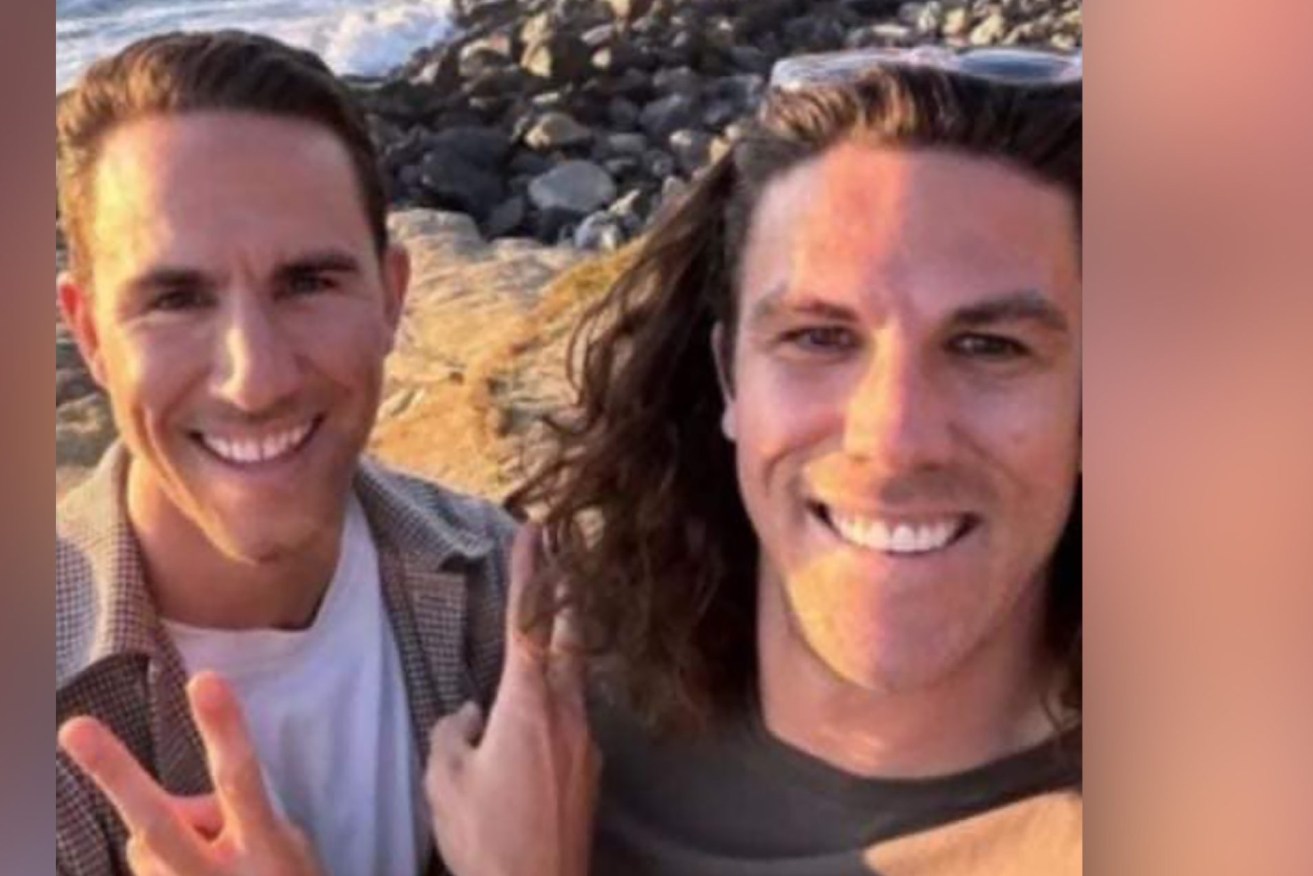 A supplied image obtained on Friday, May 3, 2024, of Perth siblings Jake and Callum Robinson, both in their 30s, who are believed to have gone missing in the Baja California region, near the Mexican city of Ensenada. (AAP Image/Supplied) NO ARCHIVING, EDITORIAL USE ONLY